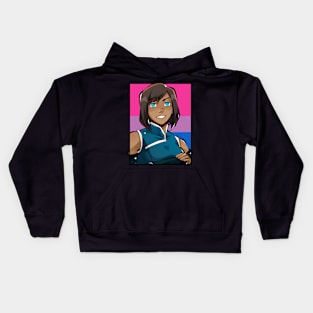 Korra The Legend of Korra Bisexual Flag Kids Hoodie